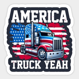 America Truck Yeah USA Sticker